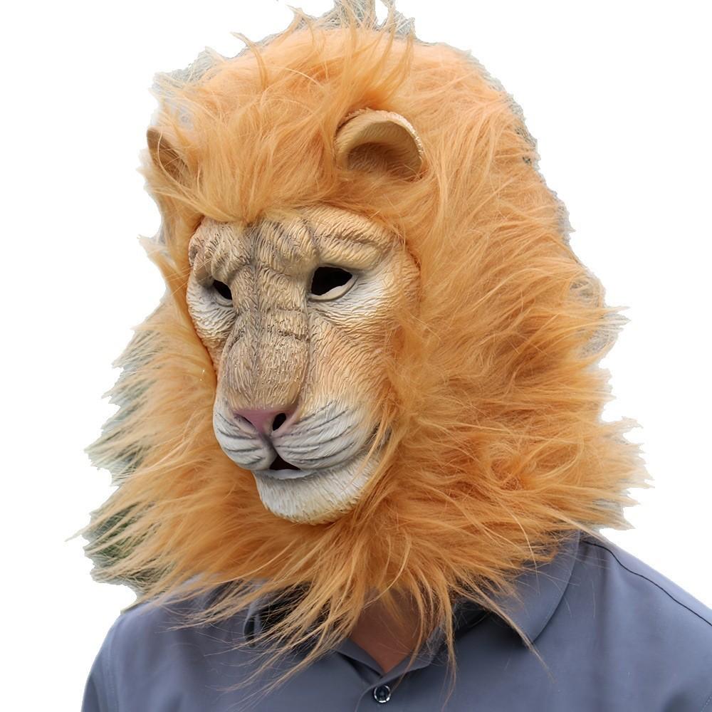 Lion Head Mask Made Of Latex With Mechanical Craftsmanship For Costume Parties And Events