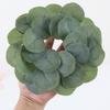 Rose Pillar Candle Holder Exquisite Eucalyptus Leaf Candlestick Wreath Candle Holder  Party