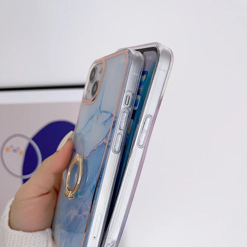 Phone Case For Samsung Galaxy S20 S21 S22 S23 S24 Ultra A15 A25 A35 A55 A14 A24 A34 A54 Protect Cover Ring Holder Slim Fit Coque