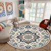 Ковры в стиле ретро в марокко для гостиной, дивана, домашнего декора, круглый ковер, большая площадь, гардеробная, коврики для гостиной, моющиеся, напольный коврик для спальни