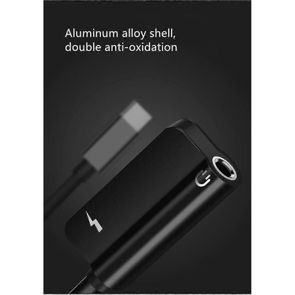 USB C to 3.5mm Adapter, 2 in 1 Aux USB Type C Headphone Audio Adapter Connector