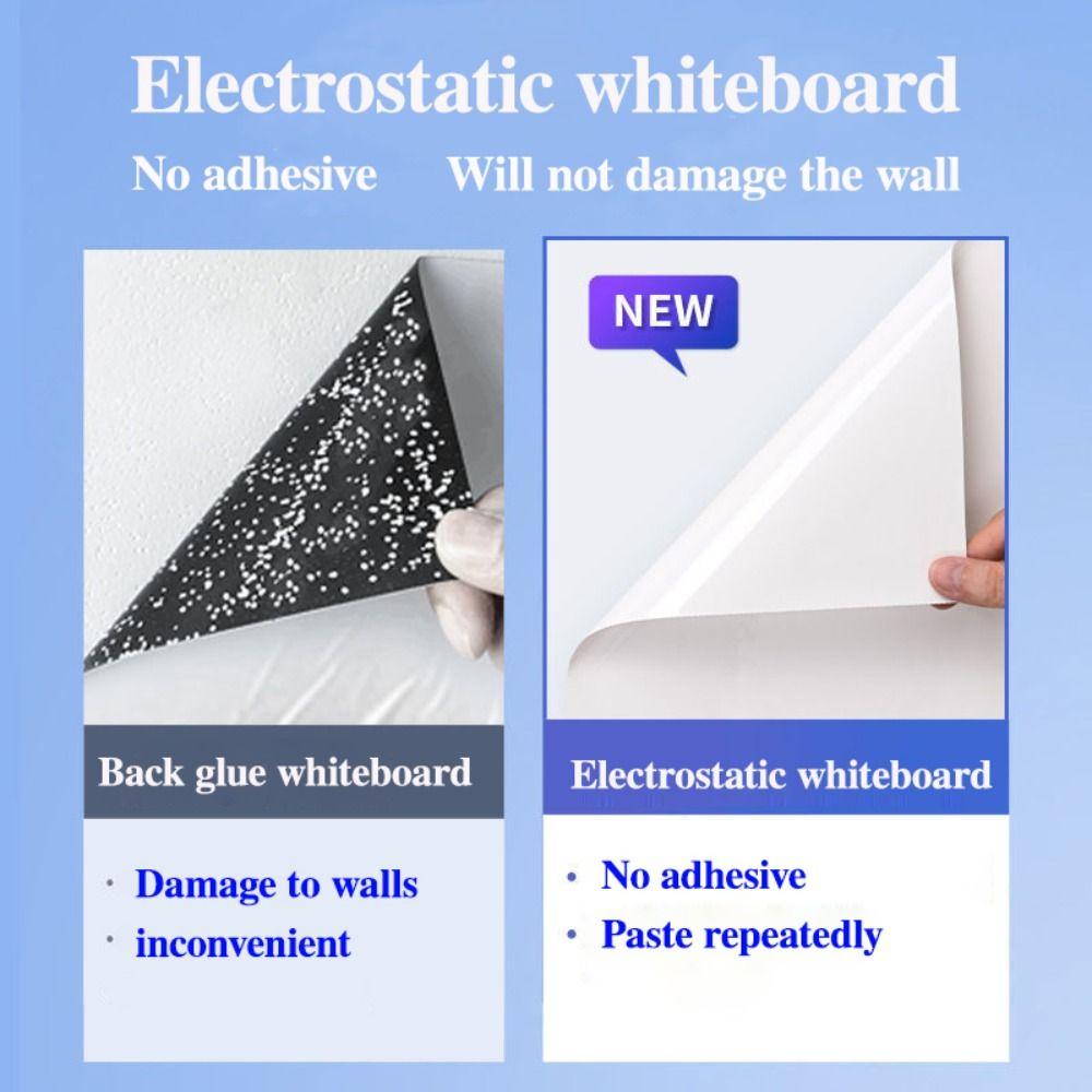 No-Glue Dry Erase Whiteboard PVC Writable Wall Sheet New Whiteboard Wall Sticker Kids Drawing
