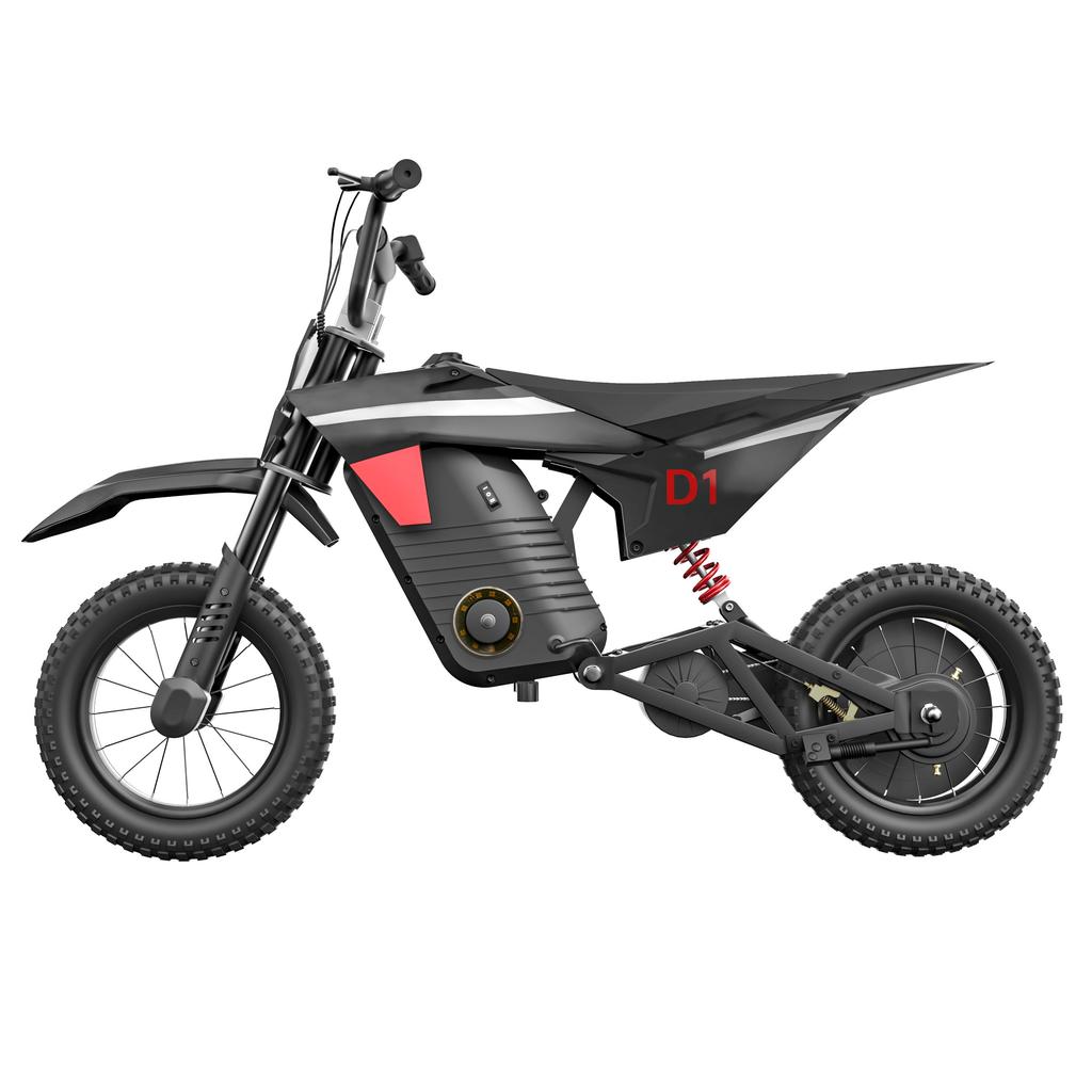 KIDDOWE D1 Children's Electric Bicycle 300W Motor 36V4AH Battery 25KM/H Top Speed 12 Inch Inflatable Tire Outdoor Paly E-Bike