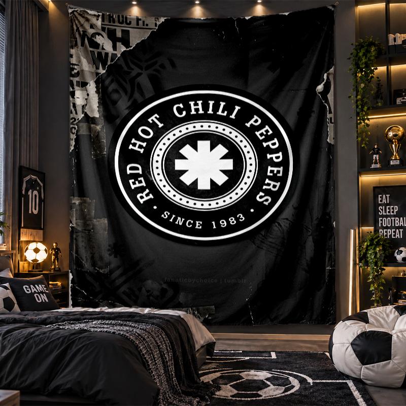 Wall Hanging Tapestry Red Hot Chili Peppers Print Cloth for Living Room Bedroom Home Decor