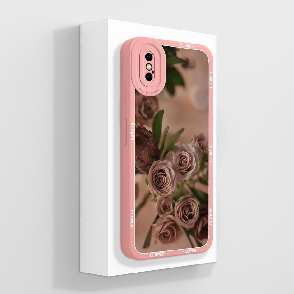 Для Apple iPhone X XR XS SE 6 7 8 11 12 Pro Max Plus Mini чехол для телефона роскошный цветочный узор мягкий жидкий силиконовый противоскользящий защитный чехол для iPhone