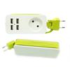 Smart Charger EU Plug 1.5M Extension Socket Outlet Power Strip with 4 USB AC Outlet