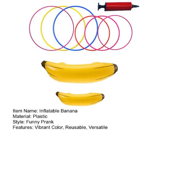 Надувной банан с насосом-обручем, украшение в виде банана для вечеринок, мероприятий, свадеб, помолвок, праздничного оформления