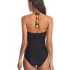 Women Swimsuits One Piece Leopard Monokini Solid Halter Female Swimwear Summer Bathing Suit