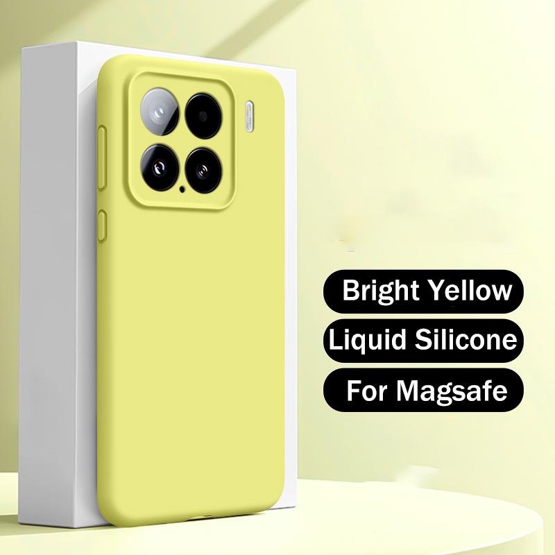 Жидкий силикон для чехла Magsafe для Xiaomi Mi 15 13 14 12 Pro Ultra Redmi K50 K60 K70 K80 Матовый мягкий магнитный чехол-кожа