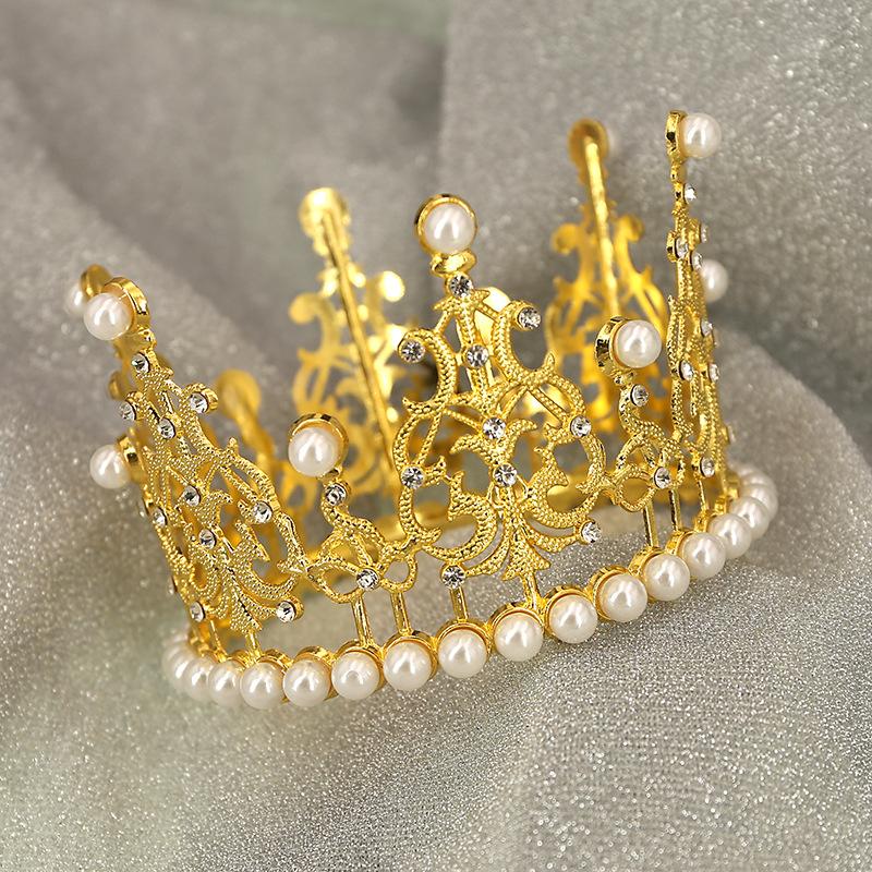Барочная корона королевы круглая корона для детей и взрослых тиара свадебные украшения украшение торта на день рождения