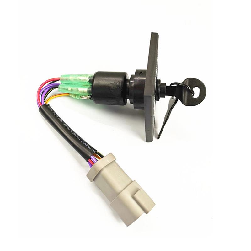 Outboard Engine Ignition Switch with 2 Keys 176408 For Johnson BRP Evinrude Boat Ignition and Safety Switch Kit