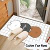 Custom Name Friends Forest Brown Bear Carpet, Chair Rug,Area Rug for Office Bedroom living rooms bedroom, Doormat decor Christmas fan gifts