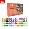 Acrylic Marker Pen 12/48 Color Set Waterproof Water-based Paint Pen DIY Guka Notebook Acrylic Paint Painting Pen