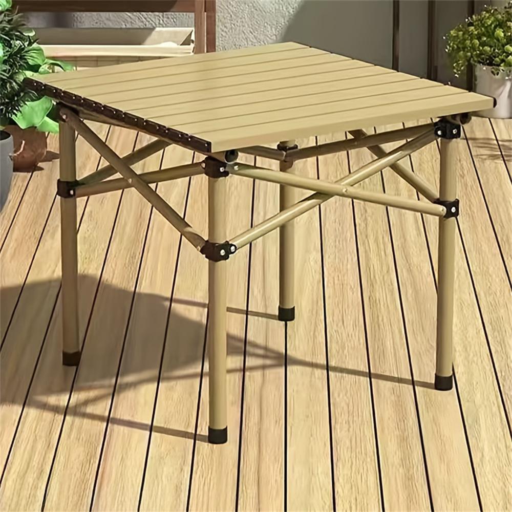 Боковой столик для кемпинга, маленький складной стол с сумкой для хранения, портативный складной алюминиевый боковой столик для пикника и палатки для улицы