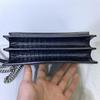 [Pre-Owned] Saint Laurent Sunset Croc Effect Shoulder Bag 'Black' - Excellent #1HH642P