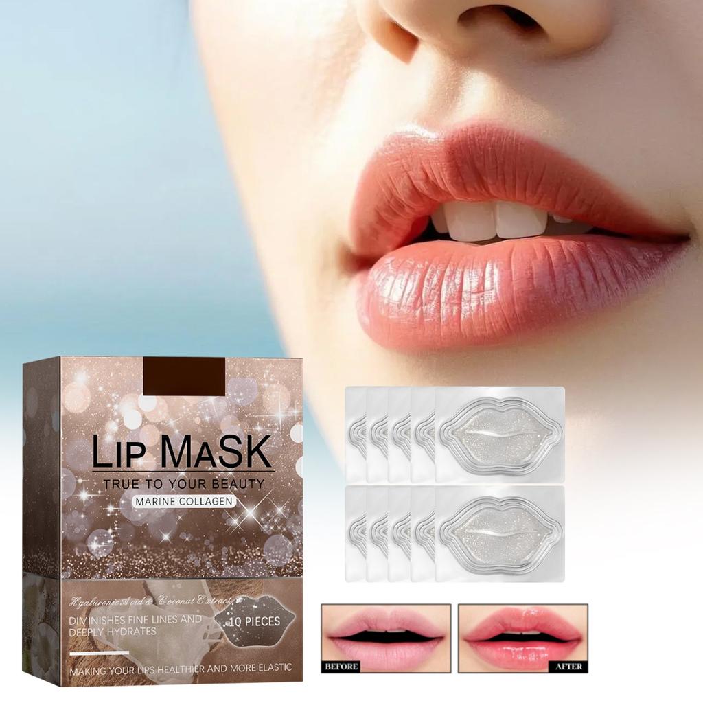 Коллагеновая маска для губ увлажняющая маска для губ пилинг от омертвевшей кожи пилинг для губ морщины маска для губ патч.10 мл