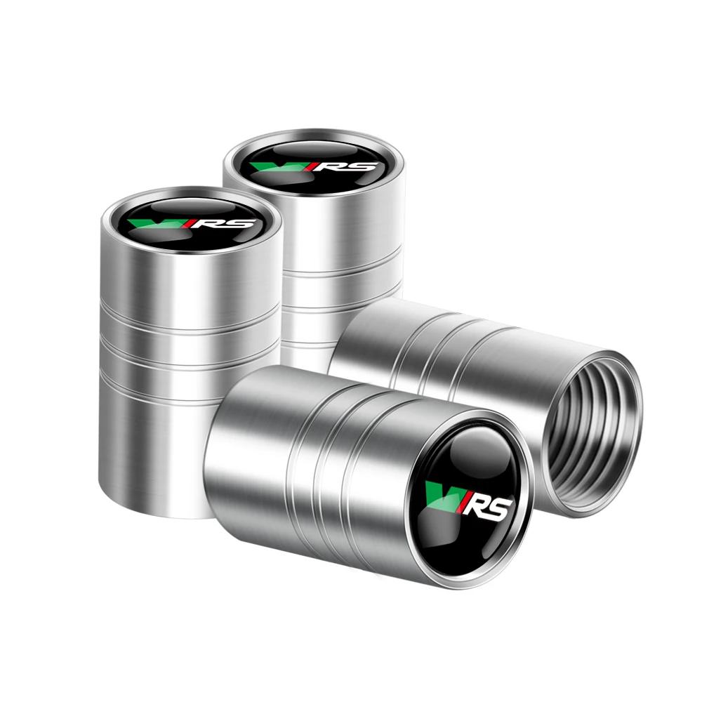 2025 Горячие 4 шт. Металлические Колпачки Клапанов Колес Автомобиля Чехлы на Штоки Аксессуары Для Skoda S Kodiaq Octavia A5 2 3 Yeti Rapid Fabia VI