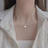 Brushed Love Necklace Girl Temperament Simple Niche Design Clavicle Chain Fashion Temperament
