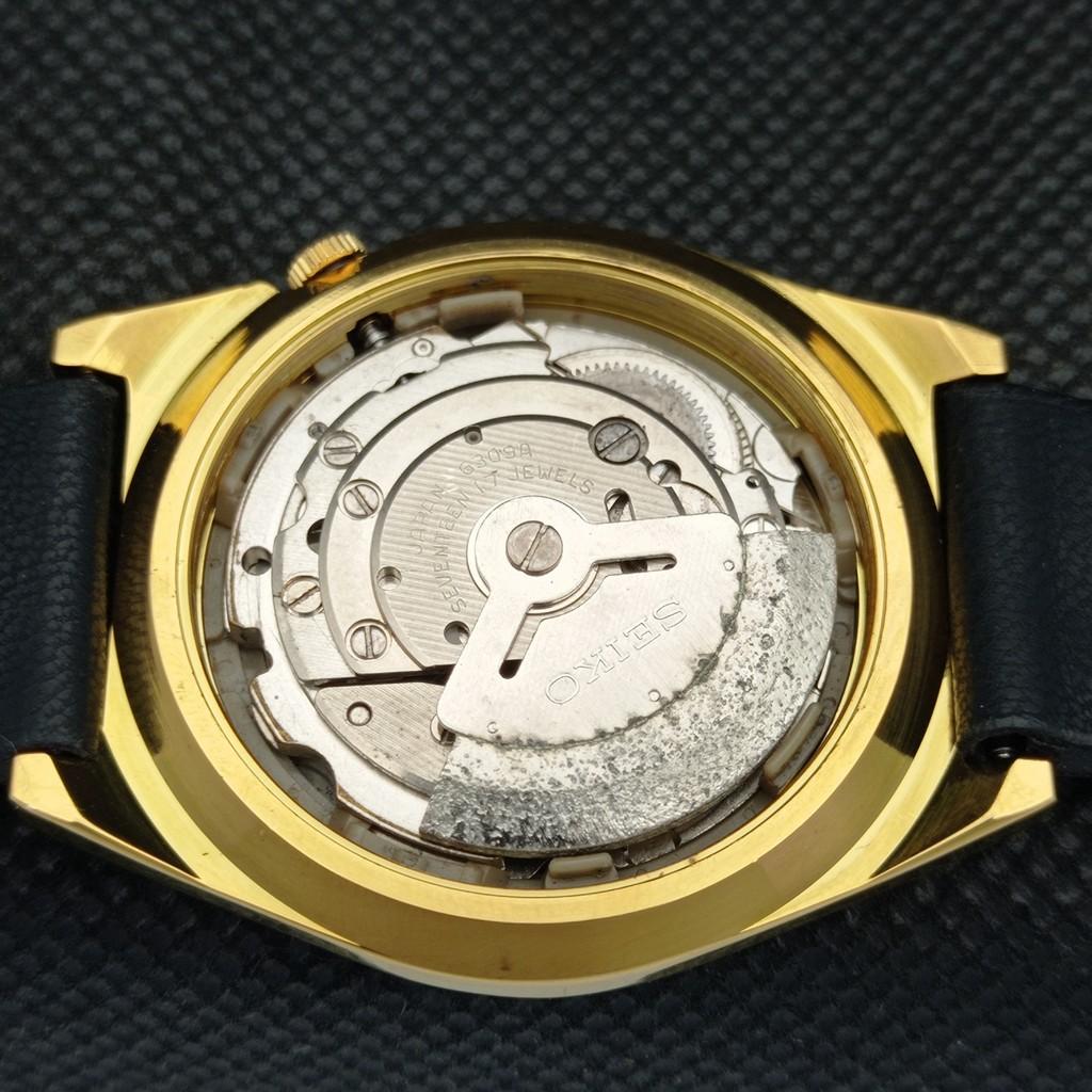 ВОССТАНОВЛЕННЫЕ ВИНТАЖНЫЕ SEIKO 5 AUTO 6309A ЯПОНИЯ МУЖСКИЕ D/D ЗОЛОТЫЕ ЧАСЫ a309521-5