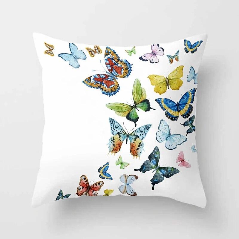 Декоративная домашняя подушка Ретро-бабочка Мягкая наволочка для гостиной Диван Чехлы для диванов
