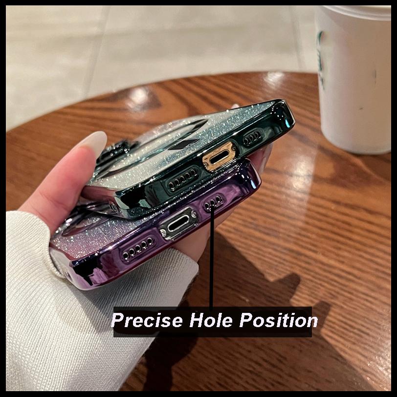 Сияющий блестящий чехол для телефона с беспроводной зарядкой для Iphone 14 13 12 11 Pro Max 13pro 14 Plus противоударный мягкий чехол-бампер