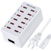 Многопортовая USB-станция для зарядки 12 портов, высокоскоростной адаптер питания, умная зарядная станция для дома и офиса