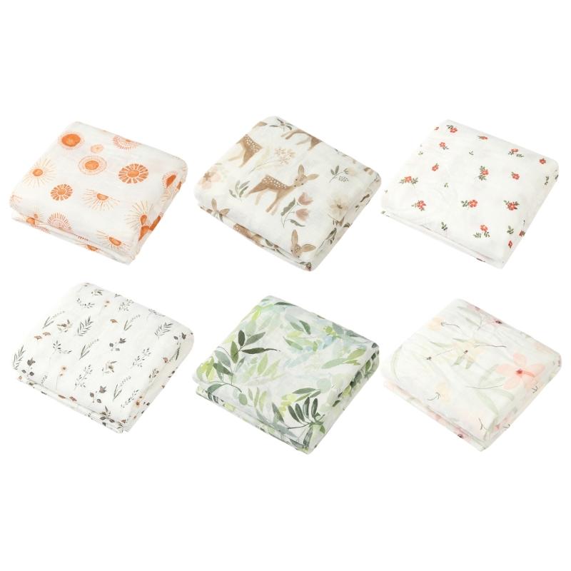 Bamboo Cotton Swaddles Blankets Cartoon Print Baby Blanket Large Size Newborn Blanket Wrap Your Baby In Comforts Style