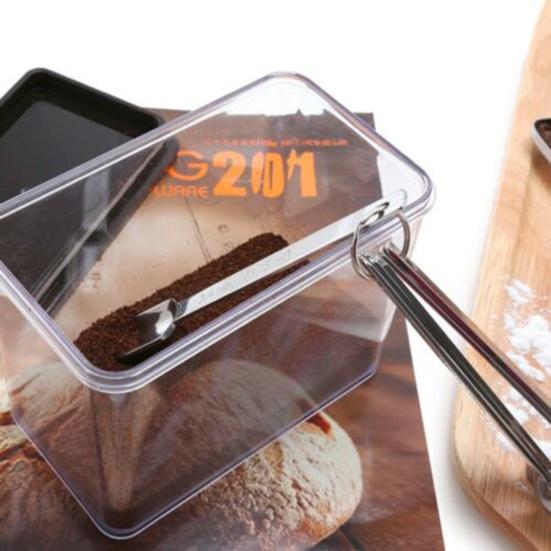 6Pcs Stainless Steel Scale Measuring Square Seasoning Spoon Scoop Baking Tools