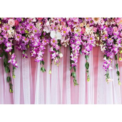Photography Backdrop Flowers Wall Wedding Banner Vinyl Background for Children Valentines Lovers Party Photoshoot Photo 713