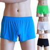 Soutong Loose Men Underpants Comfortable Ice Silk Stretchable Comfort Boxer Brief for Home