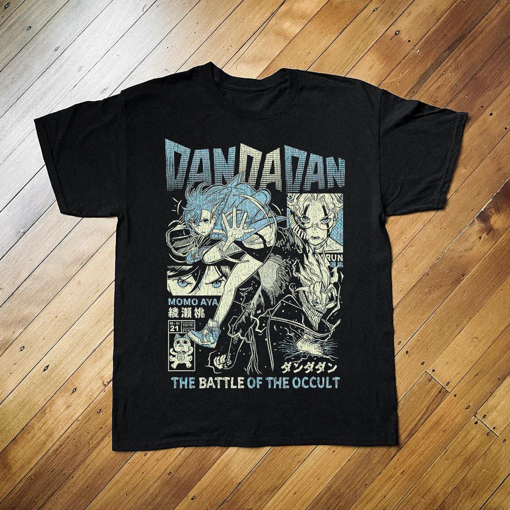 Dan Da Dan Black TShirt TShirt New SpringSummer Arrivals Streetwear Unisex Women