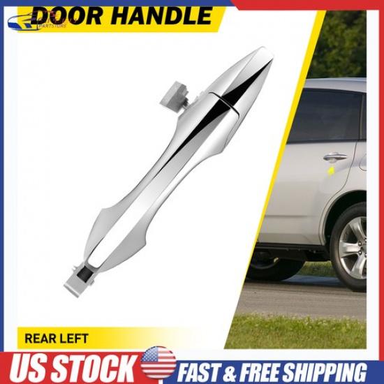 Exterior Outside Rear Left Driver Door Handle for 2007-13 Acura MDX Base Chrome