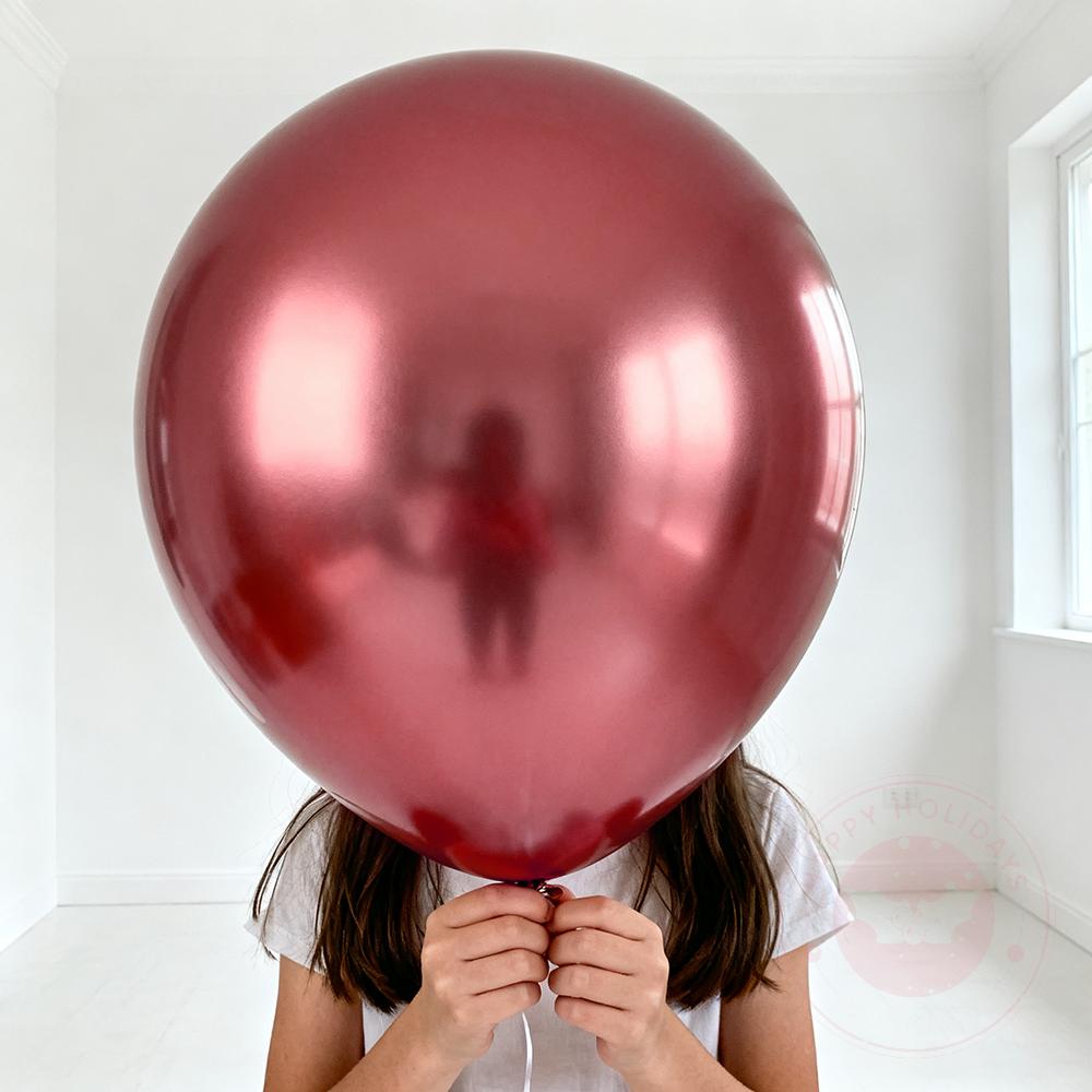 2-10pcs 18 Inch Metal Chrome Balloons Gold Silver Large Balloon  Rose Gold Helium Balloons Birthday Wedding Party Celebration