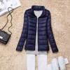 Winter Women's Casual Solid Color Thin Waterproof Down Jacket White Duck Down Hooded Down Jacket