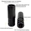 8mm-32mm 1/2" Drive Deep Impact Wrench Socket Head Adapter Hexagonal Hex Socket Head Sleeve for Pneumatic Electric Wrench Drill