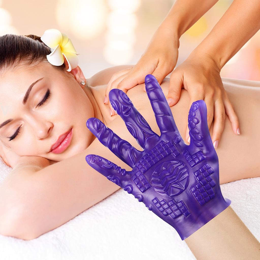 Текстурированная массажная перчатка, накладки на пальцы для эротического массажа клитора, вагинального массажа и фистинга