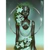 5D DIY Diamond Painting Dark Skin Girl Cross Stitch Kit Mosaic Diamond Embroidery Rose Full Round/Square Drill Home Decoration