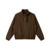 ORIGTEEN Men's Trendy Stand Collar Streetwear Jacket, Spring/Autumn Loose Fit Pure Cotton Workwear, Model JK8016