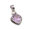 Подвеска из натурального розового аметиста из стерлингового серебра 925 пробы 1 дюйм E8G28