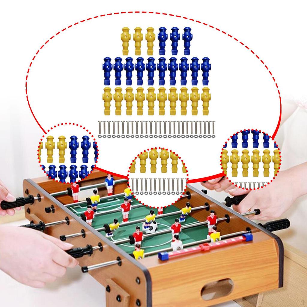 26 Count Table Soccer Player Figures for Foosball Game Parts