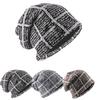Унисекс шапки Новая мода Весна Осень Вязаные шапки-бини Повседневная Уличная Спорт Взрослые Мужчины Женщины Шапка Клетка Мягкая шапка