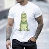3D Print Frog Christmas Tree T-shirt Men Frog Lover T-Shirt Unisex Cute Frog Christmas Graphic T Shirts Oversized Woman Clothing