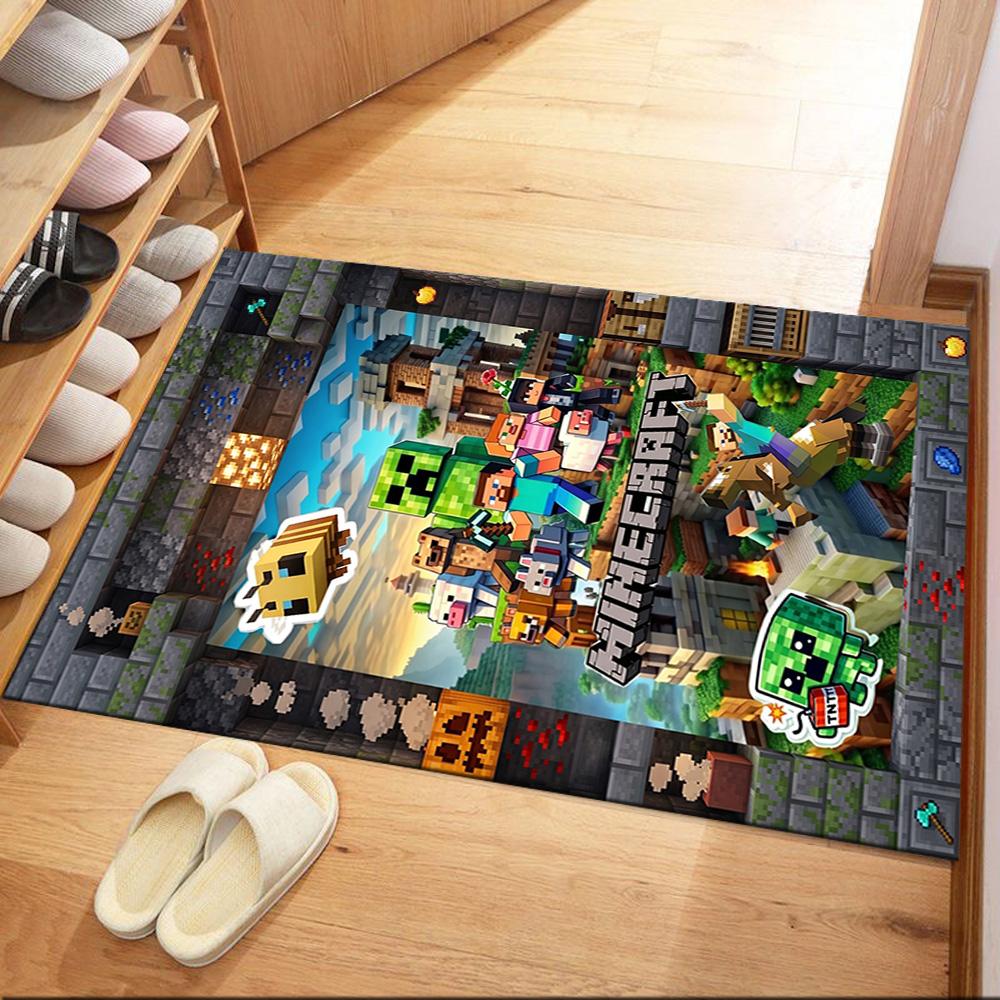 Minecraft 225 Floor Mat Design for Entryway Kitchen Outdoor Playrooms Antislip Carpet Office home decor Spiritual Gift