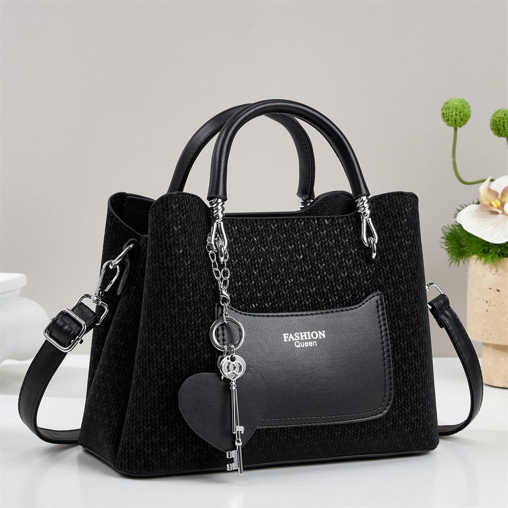 Pu Material Casual Single Shoulder Handbag With Zipper Pocket For Daily Use