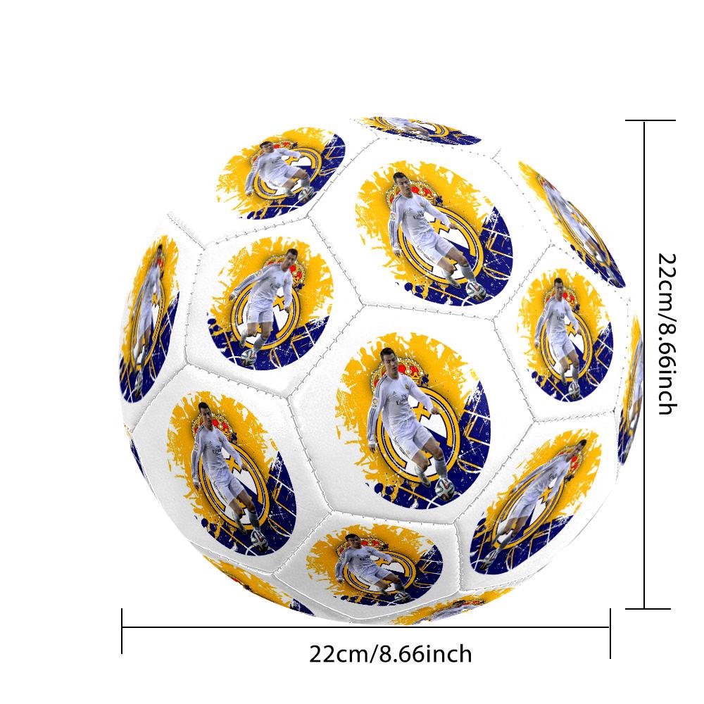 Cristiano Ronaldo30 Size 5 Football Machine-Stitched Indoor/Outdoor Universal Football Ideal for Soccer Enthusiasts