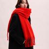 Mohair Winter Cashmere Scarves Tassel Long Shawl Classic Winter Wool Scarf  Student