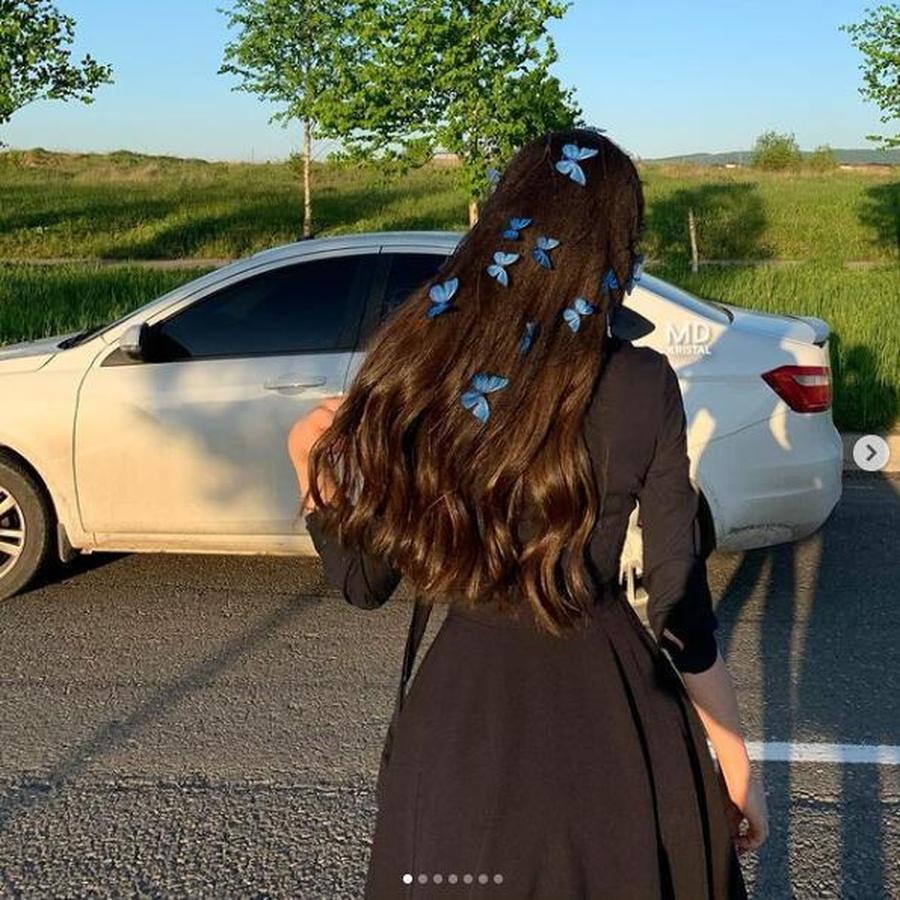 Желание Бабочка 3D Сетчатая Фата, Романтичный Церковный Наряд для Улицы