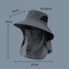 Fisherman Hat Summer Sun Hat Men'S Outdoor Mountaineering Hat Fishing Face Covering Wide Brim Sun Hat