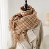 Luxury  Classic England Style Women Scarf Fashion Stripe Plaid Scarves Tassel Shawls Pashmina Lady Wrap Poncho Stoles