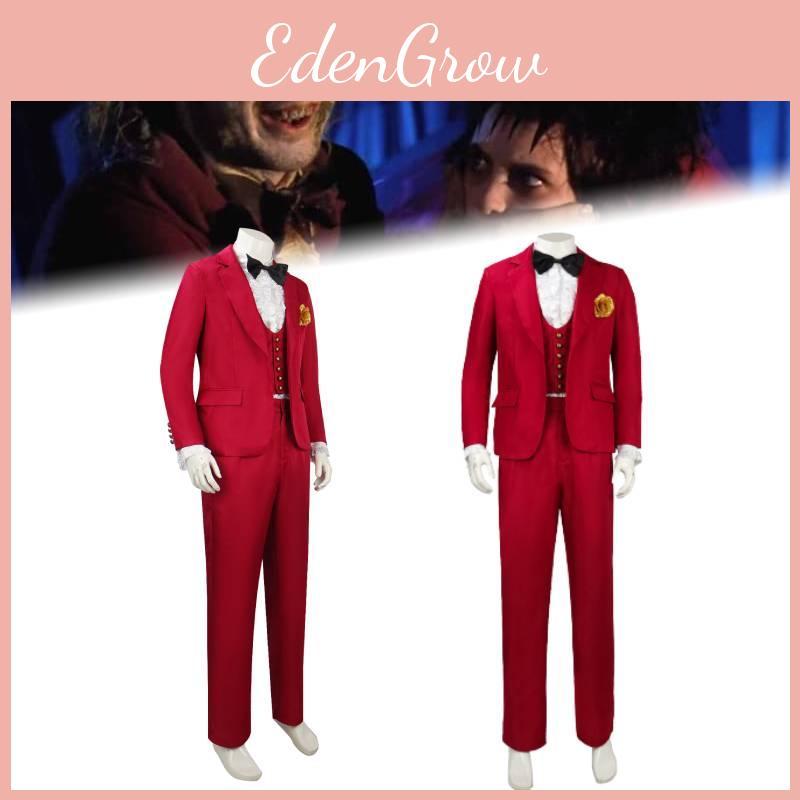 Original Stock Factory Wholesale Dark Wizard Red Suit Halloween Costume Men's Clothing